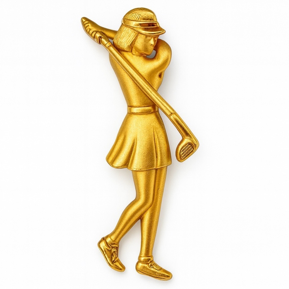 JJ Jonette Lady Golfer Brooch